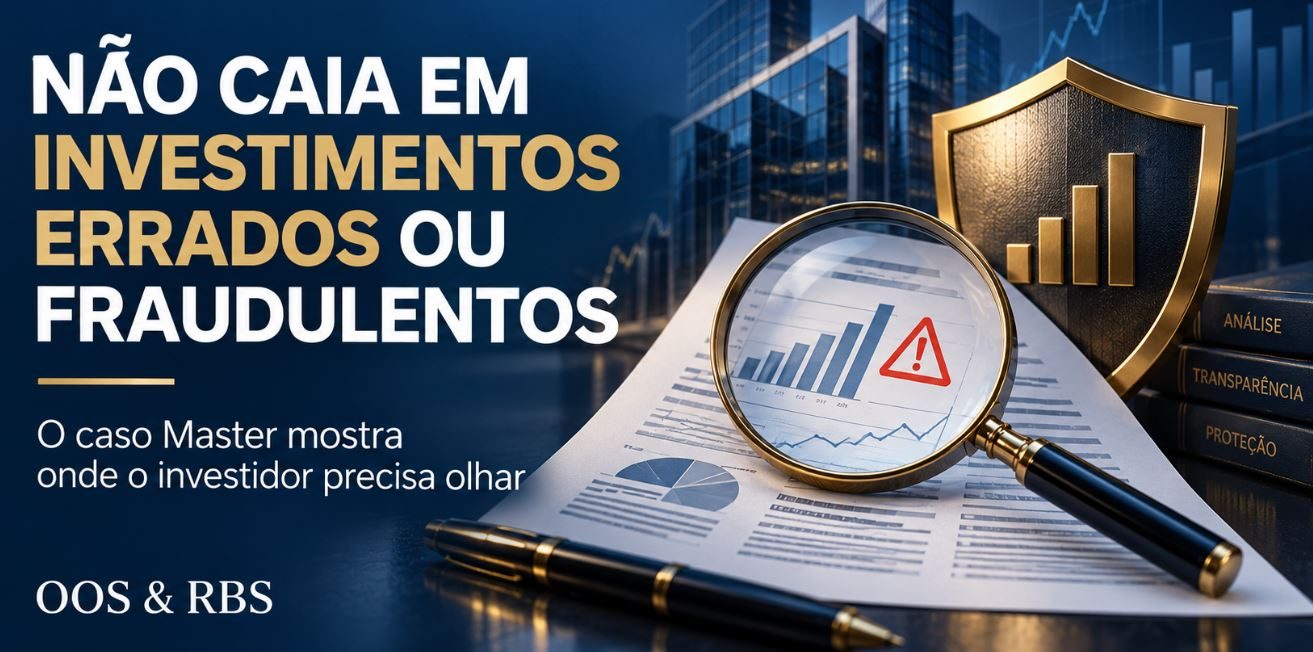 Imagem de capa do artigo Não caia em investimentos errados ou fraudulentos: o caso Master mostra onde o investidor precisa olhar